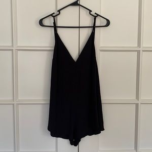 Reformation black romper